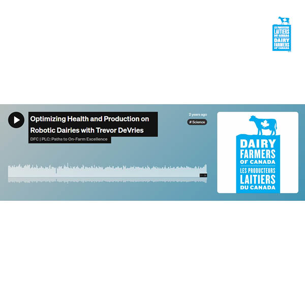 Optimizing Health and Production on Robotic Dairies with Trevor DeVries