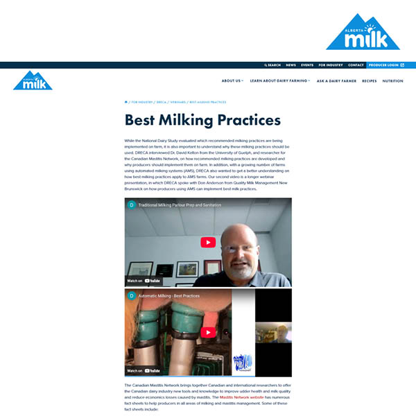 Best Milking Practices