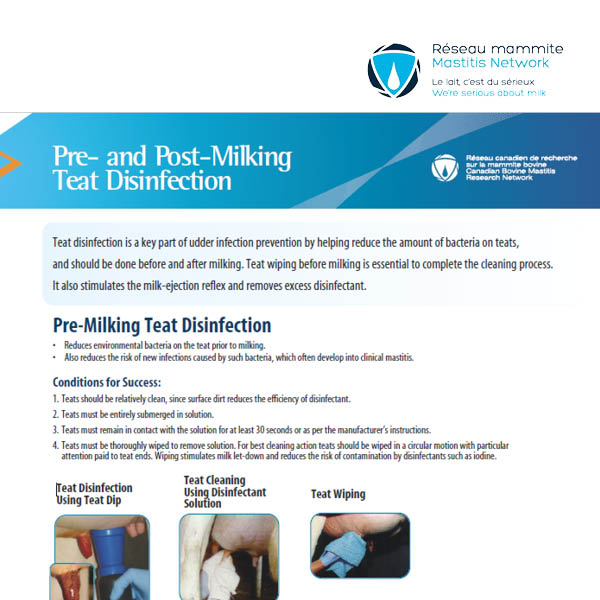 Pre- and Post-Milking Teat Disinfection
